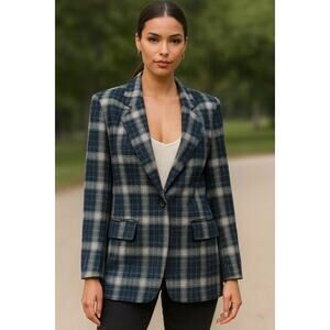 MSRP $329 Vintage Pendleton 100% Virgin Wool Plaid Blazer Size 10 | QUICK SHIP